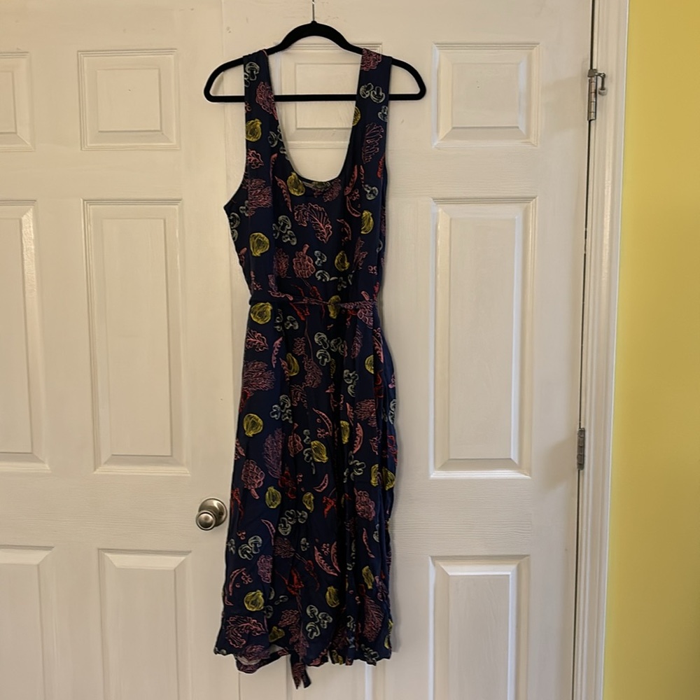 ModCloth Linen Blend Cropped Wide Leg Jumpsuit